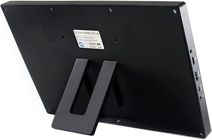 waveshare 13.3inch Capacitive Touch Screen LCD V2 with Case Compatible with Raspberry Pi 4B/3B+/3A+/2B/B+/A+/Zero/Zero W/WH/Zero 2W CM3+/4 1920×1080 Resolution HDMI IPS Supports Jetson Nano/Windows