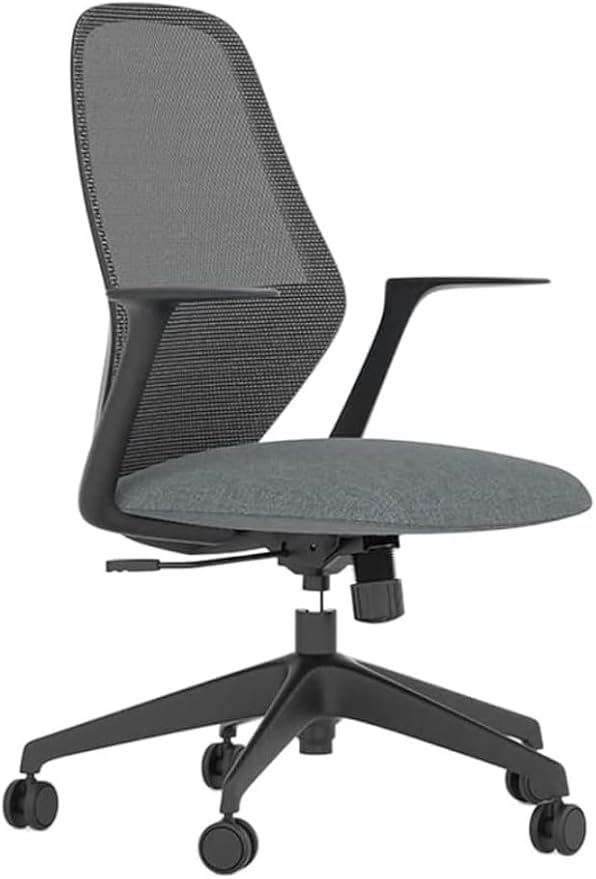 Office Chair Gaming Chair Computer Chair Household Lifting and Rotating Break Netting Backrest Computer Home Chair(Size:One SizeColor:A-Grey)