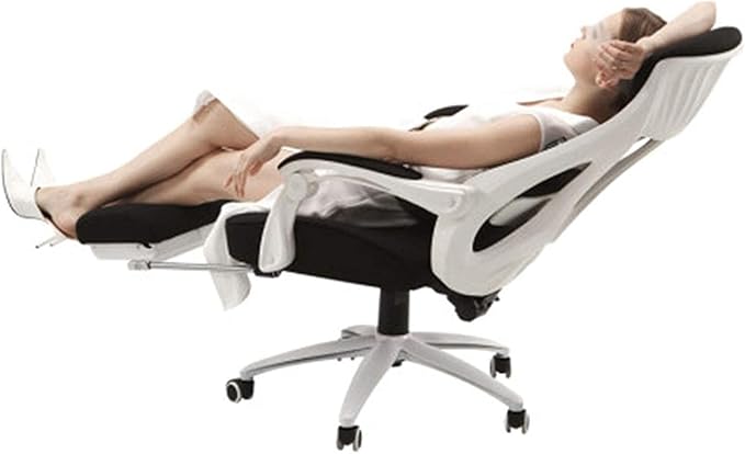 Office Chair Computer Chair Ergonomic Gaming Chair Swivel Chair Recliner Chair Backrest Lift Work Chair Learning Game Chair Chair (Color : White1 Size : One Size) Needed