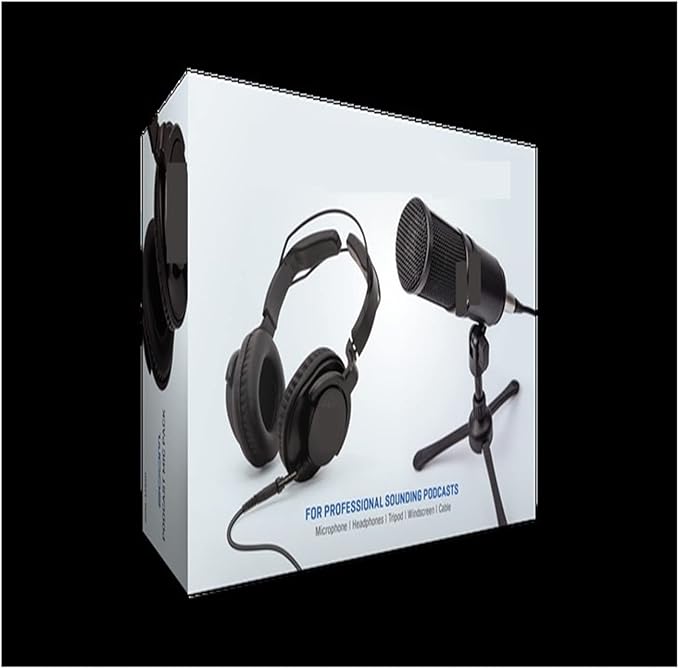 Podcast MIC Pack Microphone and ZHP-1 Headphone Recording Set for Professional Sounding PodcastPMP