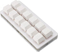 CCYLEZ Mechanical Gaming Keyboard 12 Key Gaming Keyboard Hot Swappable Red Switch Programmable for PC (White)