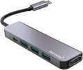 Sahara - 5-in-1 USB-C Hub Adapter Sleek Aluminum Multiport Hub with HDMI USB 3.0 and USB-C PD Charging – Compatible with PC and MAC (LT00072)