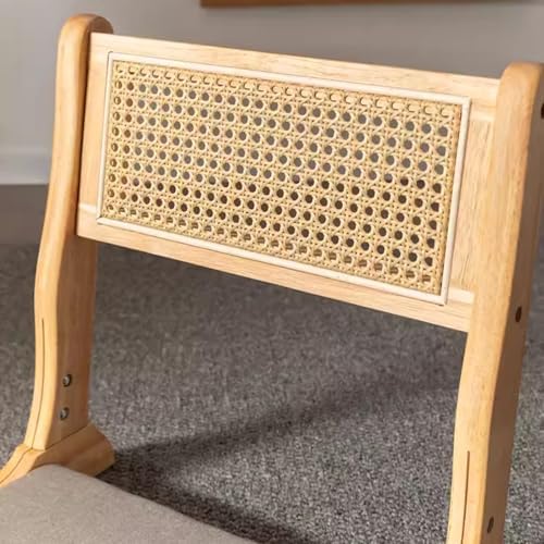 BTZHY Floor Chair Floor Chair Folding Rattan Chairs with backrest Bay Window Chairs Chairs Without Legs Portable Chair Made of Solid Wood Floors