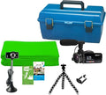 HamiltonBuhl MPSK-L Media Production Studio Kit Large Includes: HB Green Screen Production Kit High-Performance External Microphone Octopus Flexible Mini-Tripod Camera Stand &amp ActionPro Camcord