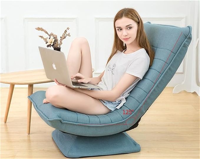 Office Chair Gaming Chair Computer Chair 360 Degree Swivel Video Rocker Gaming Chair Adjustable Angle Chair Folded Floor Chair Living Room