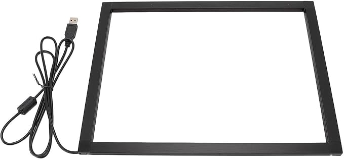 Bewinner Infrared Touch Frame Interactive IR Touch Overlay Panel for Education Digital Signage with USB InterfaceAluminum Alloy Touch Screen Overlay (55 inch)