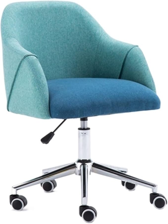 Adjustable Office Computer Chair with Armrest Office Chair Home Study Rotating Armrest Chairs Computer(Blue)