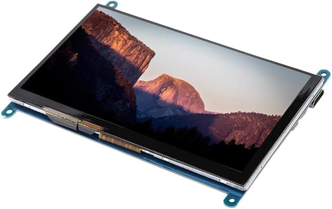 Display Screen 7 Inch Small Portable LCD HDMI 1024x600 Ultra HD Display Screen Capacitive Touch Screen Support Backlight Control for Computer Monitor