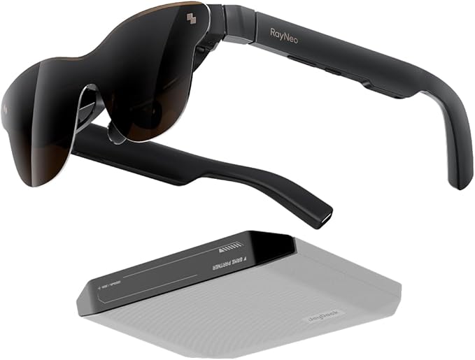 RayNeo Air 3s Pro AR Glasses &amp JoyDock Bundle - 201'' 1200 Nits 120Hz HueView 2.0 Video Display Glasses