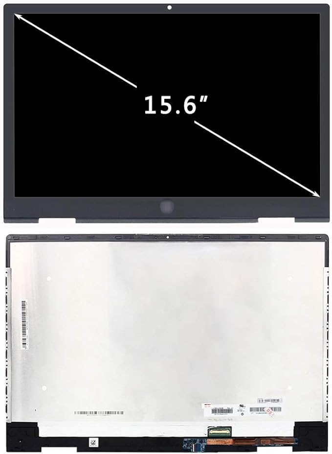 LCD Touch Screen Replacement L53868-001 for HP Envy X360 15M-DS0011DX 15M-DS0012DX 15M-DS0023DX 15-DS0003CA 15-DS0013CA 15-DS0013NR Digitizer Display Assembly Bezel FHD 15.6