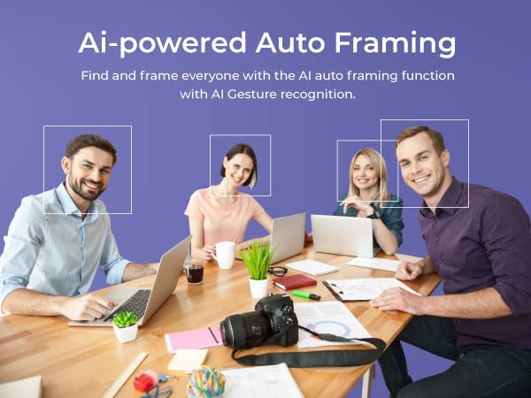 AVerMedia PA511D- 4K Video Conference Camera Speakerphone Echo Cancellation Autoframing Zoom Certified Wired Network and One Cable Connection - Webcam for PC Tripod &amp Monitor