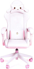 Swivel Chair Cute Cartoon Chair Bedroom Comfortable Computer Chair Home Gaming Study Chair with Armrest Comfortable Sponge Adjustable Height and AngleGirls Stylish Gift