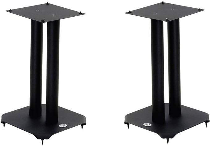B-Tech Atlas BT604 Speaker Stand - 50 kg Load Capacity - 40 cm Height - Steel - Black