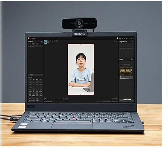 FEELWORLD WV207 USB Streaming Webcam Full HD 1080p@30fps 2.07M Effective Pixels