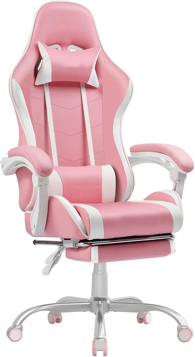 Office Chair Gaming Chair Computer Chair Office Game Chair Ergonomic Game Chair Adjustable Height Oblique Horizontal Office Chair (Color : D Size : Light Grey)