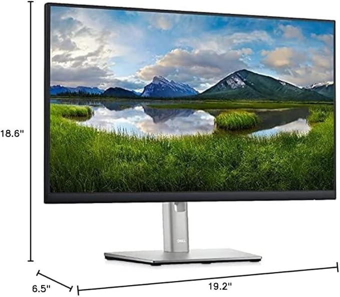 Dell P2225H 22 Full HD IPS Monitor – 1080p 16:9 DisplayPort &amp USB 3.0 Cables – Latest Model – Boomph's Comprehensive Ultimate Performance Cloth Solution for Your Workspace