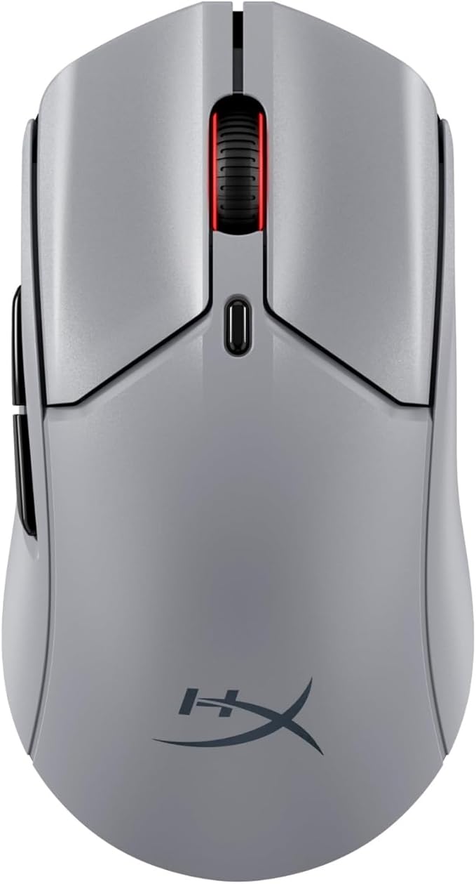 HyperX Pulsefire Haste 2 Pro 4K Wireless Gaming Mouse for PC 4k Polling Rechargeable 90 Hour Battery Lightweight 61g 26K Sensor 2.4GHz Bluetooth Slate Grey