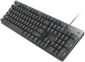 Logitech K845 Mechanical Illuminated KeyboardMechanical Switches Strong Adjustable Tilt Legs Full Size Aluminum Top Case 104 Keys USB Corded Windows (TTC Blue Switches)