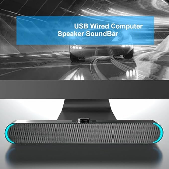 Wired Computer Speaker SoundBar Stereo Subwoofer Powerful Music Player Bass Surround Sound Box 3.5mm Audio