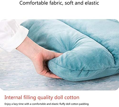 BTZHY Floor Chair Floor Chair Lazy Leisure Sofa Removable and Washable Folding Computer Chair on Bed Single Meditation Chair Multi Gear Adjustment (Color : Gray)