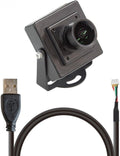 Arducam 5MP Wide Angle USB Camera with Mini Metal Case 1/4 CMOS OV5648 Mini UVC USB2.0 Video Webcam with Microphone for Windows Linux Android and Mac OS