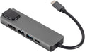 Sahara 5-in-1 USB-C Hub with Ethernet – Multiport Adapter with 4K HDMI USB 3.0/2.0 100W PD Charging and RJ45 – Compatible with MacBook Chromebook and PC