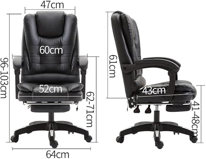 Office Chair Gaming Chair Computer Chair Gaming Chair Lying Massage Lifting Rotatable Armchair Footrest Office Adjustable Swivel Leather Executive Massage Chair