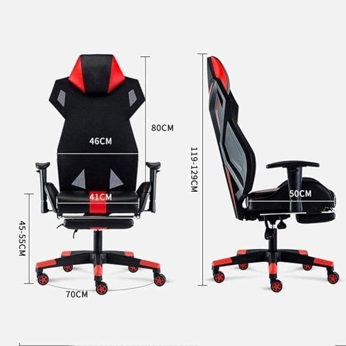 Office Chair Gaming Chair Computer Chair Office Gaming Chair Ergonomic Office Chair Desk Chair with Lumbar Support Arms Headrest Executive High Back Computer Chair for Adults (Color :