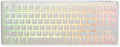 Ducky One 3 TKL Pure White Hotswap RGB Mechanical Keyboard (Cherry MX Red)