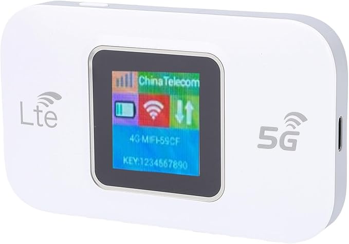 5G Mobile Hotspot 300Mbps High Speed USB LTE Portable WiFi Router for Travel Outdoor Battery Included for Multiple Devices