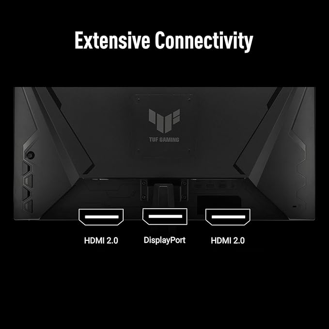 ASUS TUF Gaming 24.5 FHD Monitor 310Hz 0.3ms IPS G-SYNC Compatible FreeSync Premium Extreme Low Motion Blur Sync 99% sRGB DisplayPort &amp 2 x HDMI Height/Tilt/Pivot/Swivel Gaming AI Blac