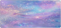 Purple Blue Galaxy Cloud Large Mouse Pad Gaming Mousepad Desk Mat for Desktop Computer Keyboard Waterproof Mouse Mat Desk Pad with Non-Slip Base for Game School Office Home 35.4 x 15.7