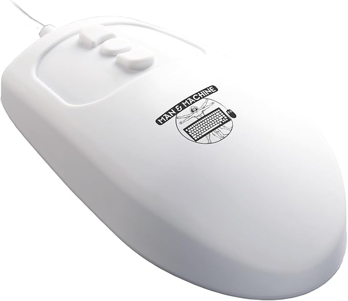 Man &amp Machine Mighty Mouse Sealed Waterproof - White