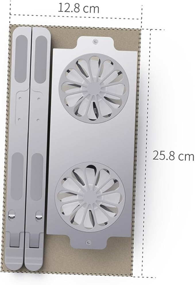 NUOBESTY Laptop Cooler Cooling Pad Led Fan Quiet Design Laptop Stand Gaming Aluminum Cooler