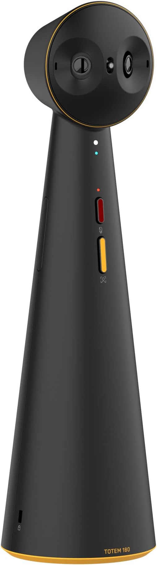 IPEVO Totem 180 4K Panoramic Video Conference Camera w/ 180° &amp 120° View Premium Webcam Full Room Coverage AI Auto Framing Noise Reduction Mics Plug-and-Play USB-C Remote Hybrid Learning