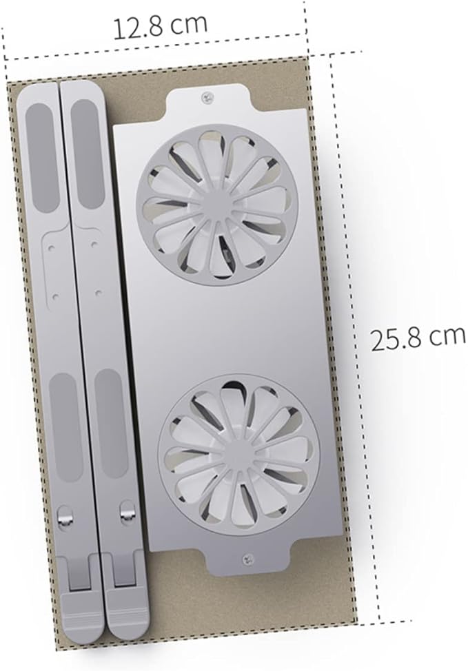 Laptop Ventilated Support Anodized Aluminum Alloy Cooling Bracket Cooling Fan