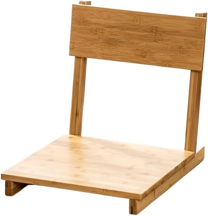 Portable Floor Chair Bedroom Living Room Tatami Chair Wooden Floor Tatami Lazy Chair Single Person Bay Window Chair with Back Support for Video-Gaming Reading Resting (Col