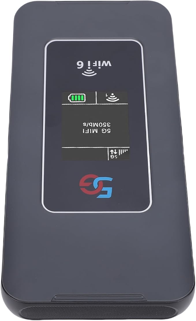 Ultra Fast WiFi 6 Portable Router 5G Mobile Hotspot 8000mAh Battery IP67 Rugged Design Hotspot Travel Business with Global Use Ideal for Travel Business &amp