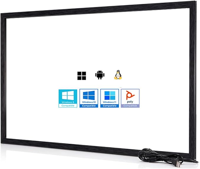 Chengying 85 inch Multi-Touch Infrared Touch Frame - IR Touch Panel - 85 Infrared Touch Screen Overlay - USB Interface - HID Compatible