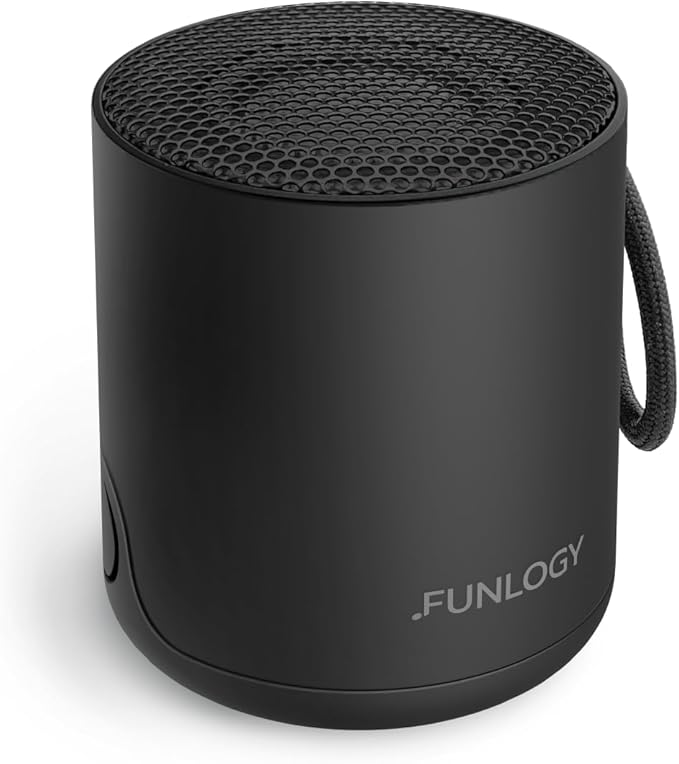 Portable Mini2 Bluetooth Speaker Wireless Portable Speaker with Deep Bass IPX7 Waterproof TWS Stereo Pairing Built-in Mic Small Speaker for Shower Outdoor Travel Black