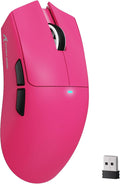 MAMBASNAKE Attack Shark X11SE Lightweight Wireless Gaming Mouse Tri-Mode 2.4G/USB-C Wired/BT 22K DPI PAW3311 Optical Sensor 59g 5 Programmable Buttons 300mAh Battery for PC/Mac((Berry Red)