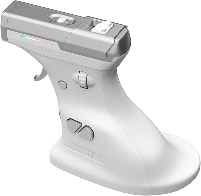 ErgoStrike7: Next-Gen FPS Gaming Mouse with Recoil (White) - FPS Gun Grip Mouse Ergonomic Vertical Design Wireless/Wired USB for PC Gamers