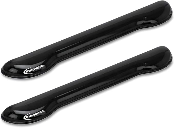 Innovera : Softskin Gel Keyboard Wrist Rest Black -:- Sold as 2 Packs of - 1 - / - Total of 2 Each
