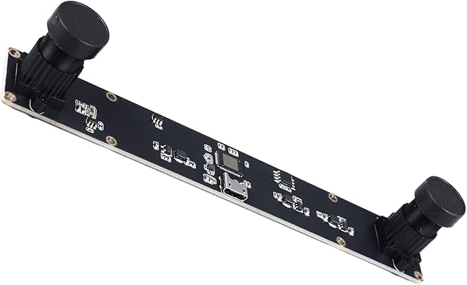 4MP Dual Lens USB Camera Board Computer Camera Module 72° Viewing Angle with Distortion 1080P 3D VR Distance Measurement - High Resolution USB Plug and Play Versatile