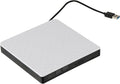 External DVD Drive USB 3.0 Burner Portable CD DVD ROM Rewriter for Laptop Desktop White USB Optical Disk Drive Compatible with Windows