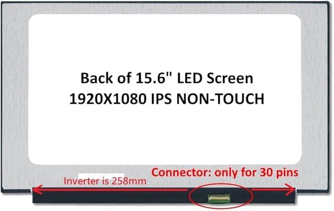 New LCD Replacement Screen 15.6 Inch N156HCE-EN1 FHD 1920x1080 IPS 30 Pin Matte for ASUS Q525/Q525UA/Q525U for Laptop/Display/Screen/LCD Application