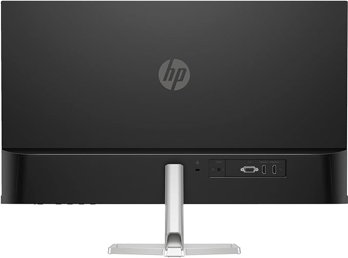 HP 27 inch 1080P Computer Monitor in Silver and Black 27 Full HD (1920 x 1080) 75Hz Anti-Glare IPS Display with AMD FreeSync 2 HDMI 1 VGA Highly Accurate Color (2026 Model) with Docztorm Dock
