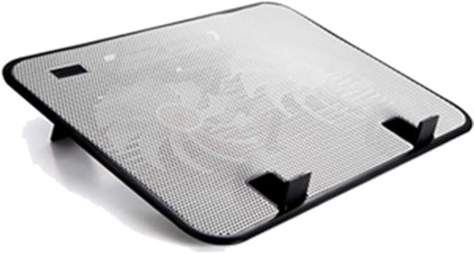 14 Inch Notebook Fan USB External Laptop Cooling Pad Stand Speed Silent Metal Panel Fan External Fan for Laptop Black