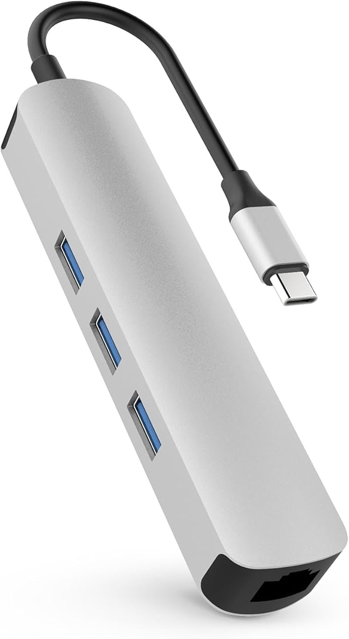 HyperDrive Tube 6-in-1 USB-C Hub - Silver
