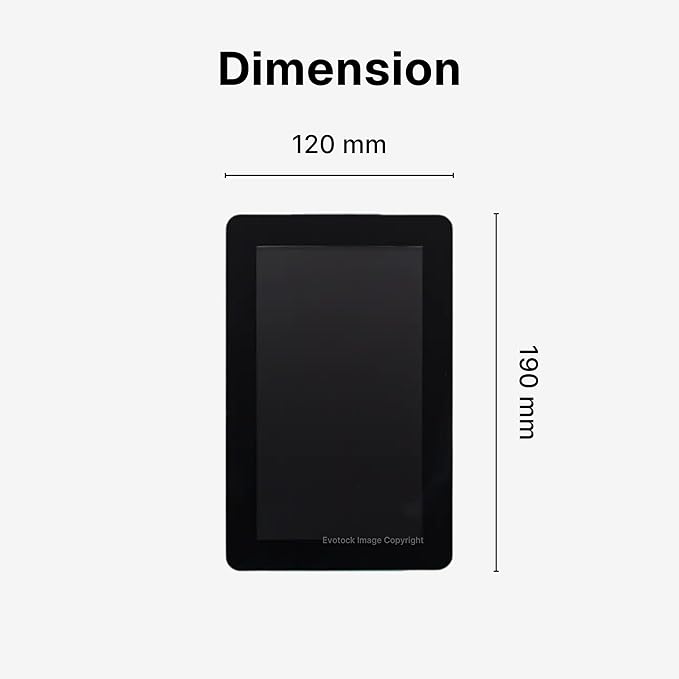 Pi Touch Display 2 Late 2024 Release - 7 HD Touchscreen 720x1280 5-Finger Capacitive Touch Anti-Glare Compatible with All Pi Models Except Zero and Pico Includes Free Screen Protector